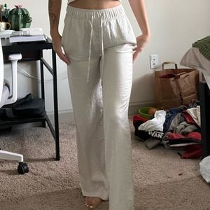 h&m silky pants